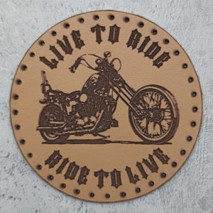 Live To Ride Ride To Live, Chopper, leather patch