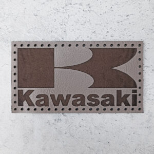 Kawasaki logo leather patch
