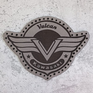 Kawasaki Vulcan logo leather patch