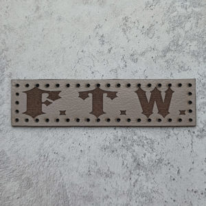 FTW leather patch