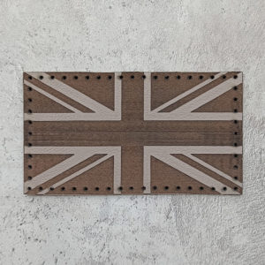 The flag of Great Britain leather patch