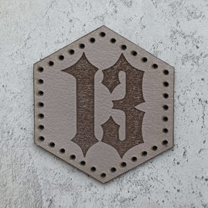 13 leather patch