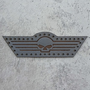 Harley-Davidson Willie J skull leather patch