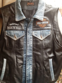 Biker patches for a leather vest