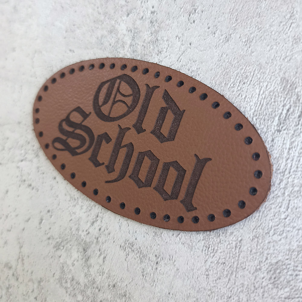 Old School leather patch Old School leather patch