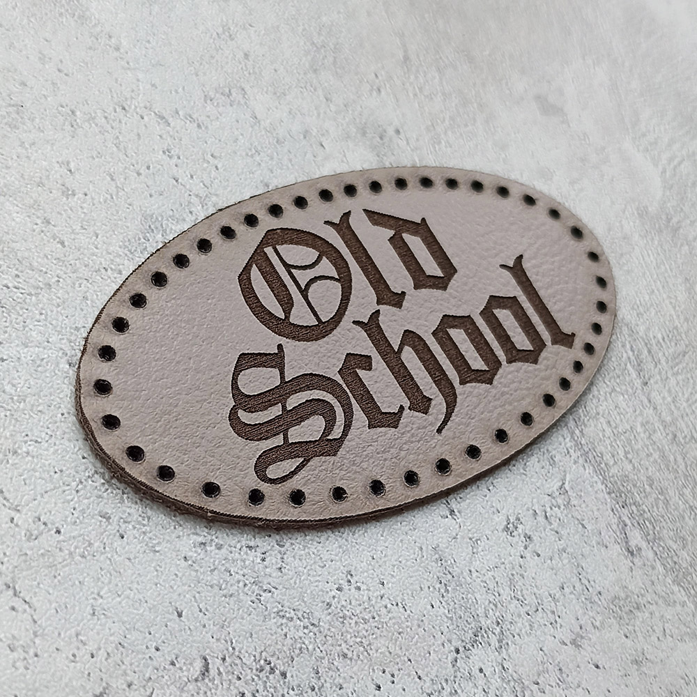 Old School leather patch Old School leather patch