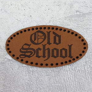 Old School leather patch