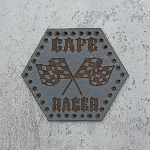 Cafe Racer, with flags, leather patch