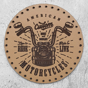 American Custom Classic Motorcycles leather patch