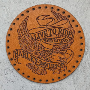 Live to ride Ride to live Harley-Davidson leather patch