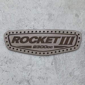 Triumph Rocket 3 logo leather patch
