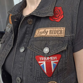 Women's biker patches