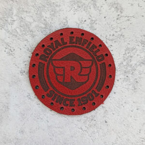 Royal Enfield logo leather patch