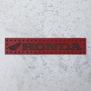 Honda motorcycle logo leather patch