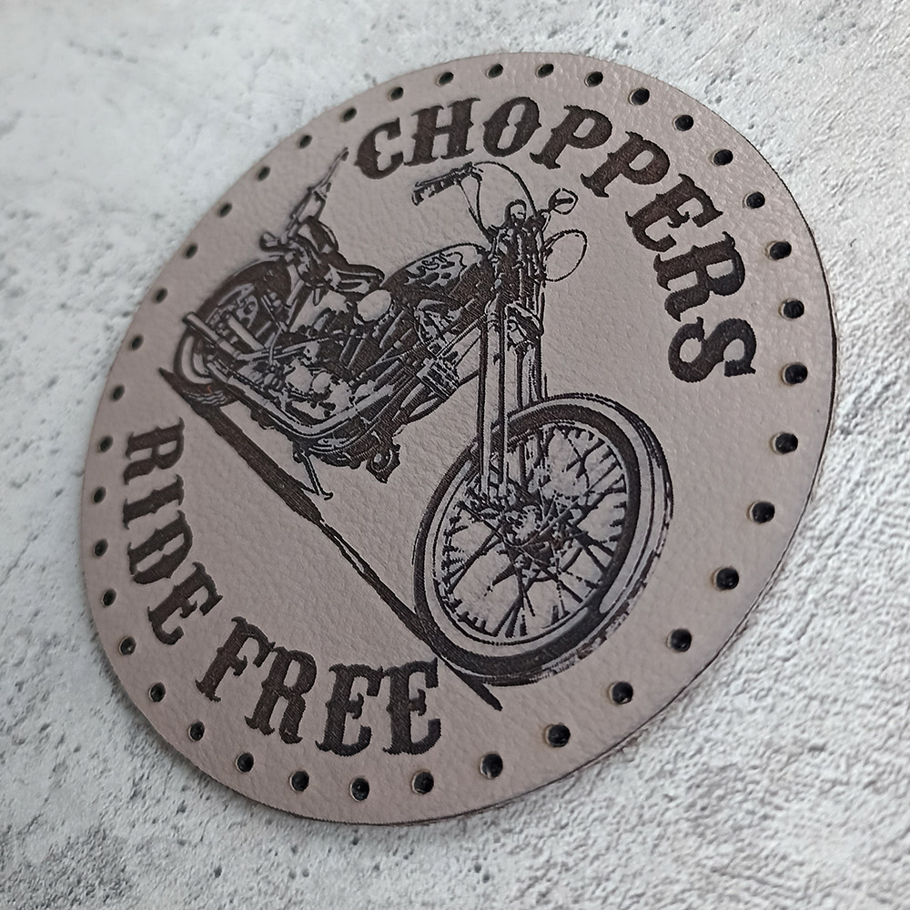 Кожаная нашивка Choppers Ride Free leather patch Кожаная нашивка Choppers Ride Free leather patch