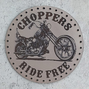 Кожаная нашивка Choppers Ride Free leather patch