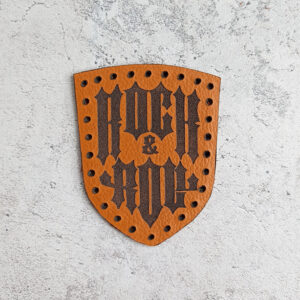 Rock & Roll leather patch