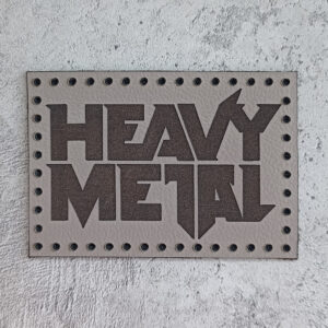 Heavy Metal leather patch