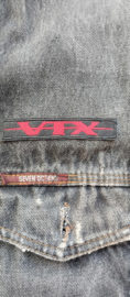 Honda VTX logo patch on a denim jacket