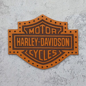 Harley-Davidson logo leather patch