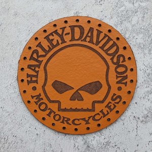 Harley-Davidson with Willie J skull leather patch