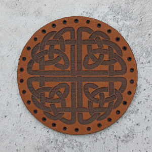 Celtic knot leather patch