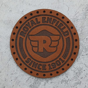 Royal Enfield logo leather patch