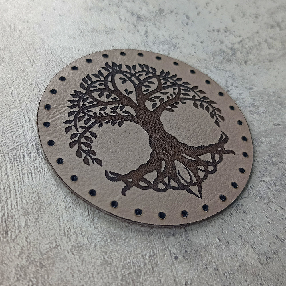 The Tree of Life Yggdrasil leather patch The Tree of Life Yggdrasil leather patch
