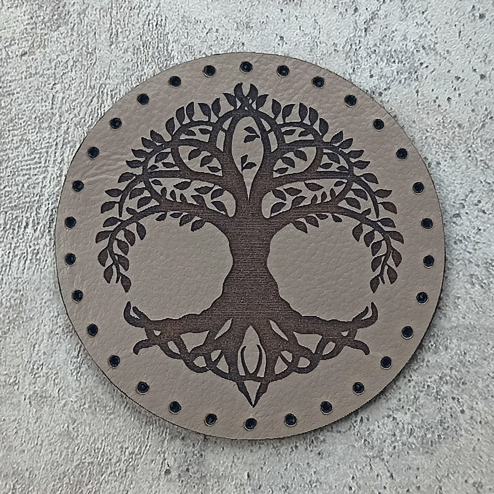 The Tree of Life Yggdrasil leather patch The Tree of Life Yggdrasil leather patch