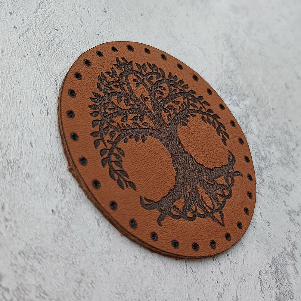 The Tree of Life Yggdrasil leather patch The Tree of Life Yggdrasil leather patch