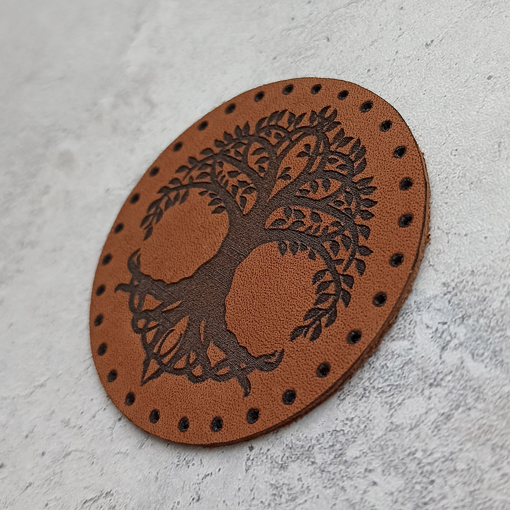 The Tree of Life Yggdrasil leather patch The Tree of Life Yggdrasil leather patch