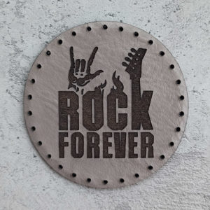 Rock Forever leather patch