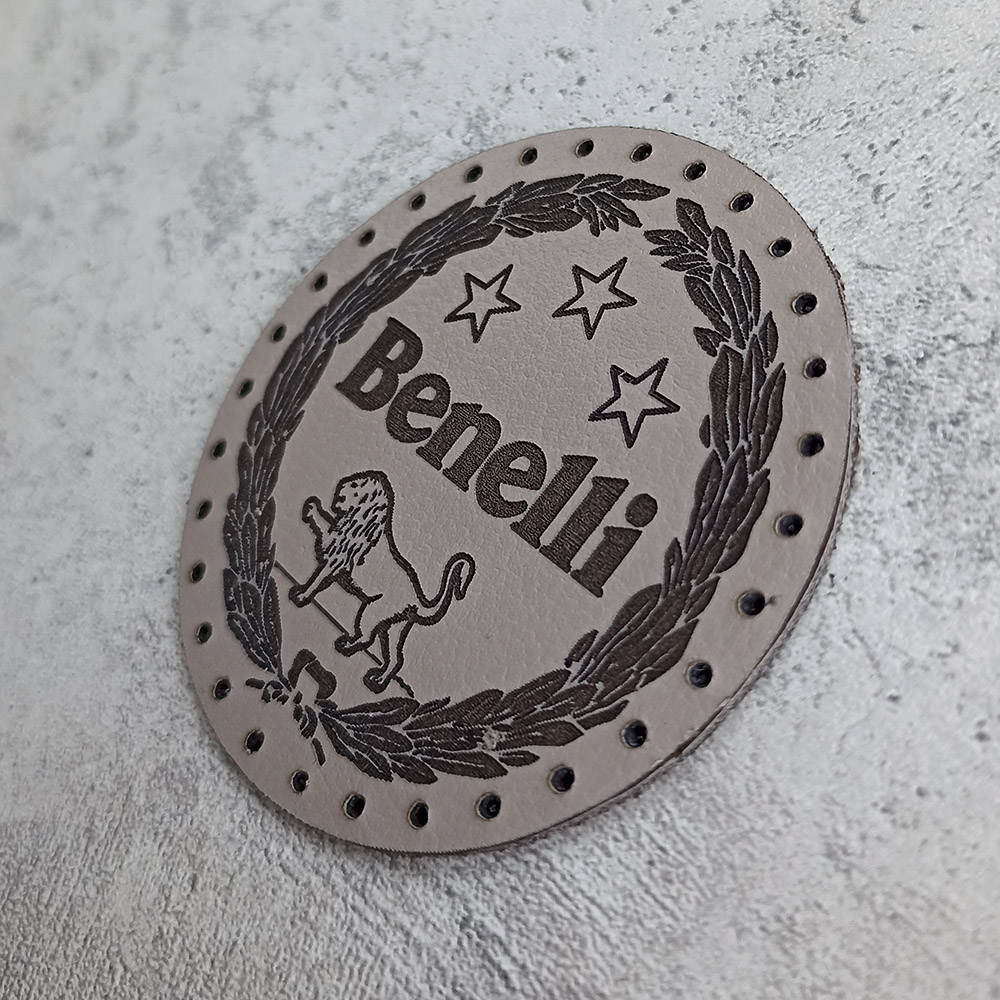 Benelli logo leather patch Benelli logo leather patch