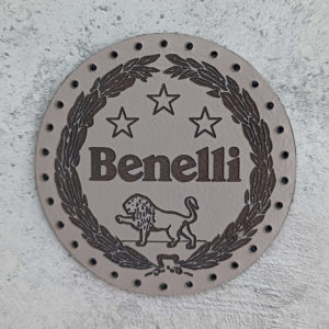 Benelli logo leather patch