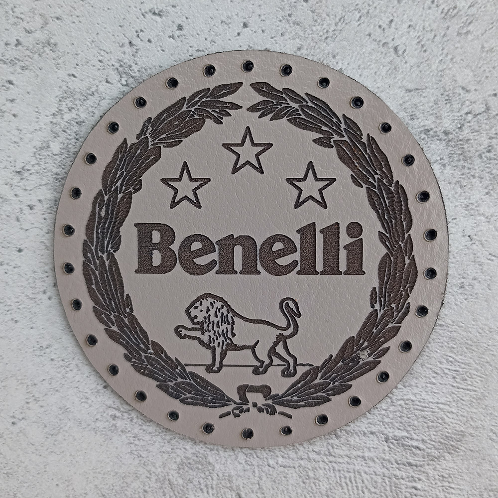 Benelli logo leather patch Benelli logo leather patch