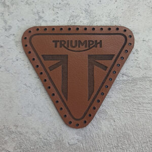 Triumph logo leather patch