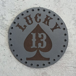 Lucky 13 leather patch