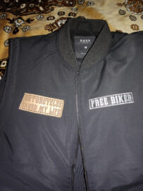 Patches for a biker vest