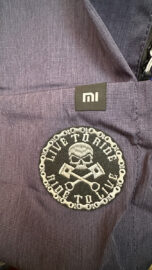 Live To Ride Ride To Live skull patch with pistons and motorcycle chain