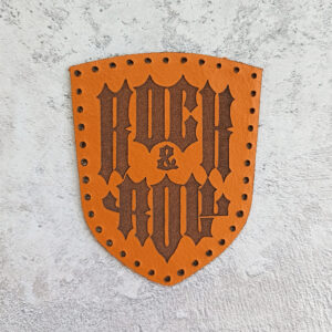 Rock & Roll leather patch