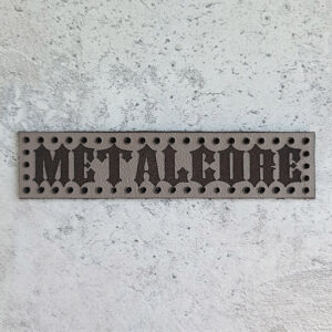 Metalcore leather patch