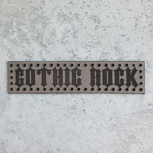 Gothic Rock leather patch