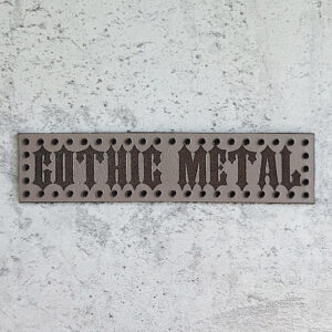 Gothic Metal leather patch