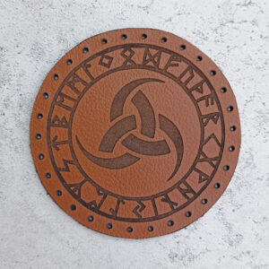 Odin's Horn with runes leather patch